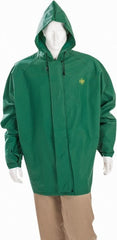 MCR SAFETY Mcr Safety 388JHX3 Rain Jacket 3XL Green Flame-resistant