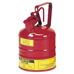 Justrite 10301 Type I Safety Can with Trigger Handle Self Close Lid 1 Gallon