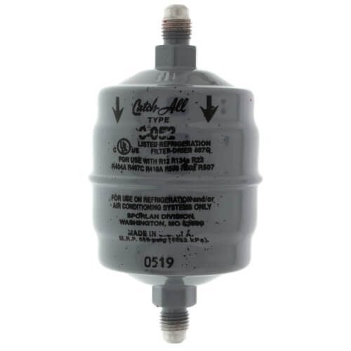 SPORLAN Sporlan 400200 Catch-All Filter-Drier 1/4 SAE Flare Liquid Line