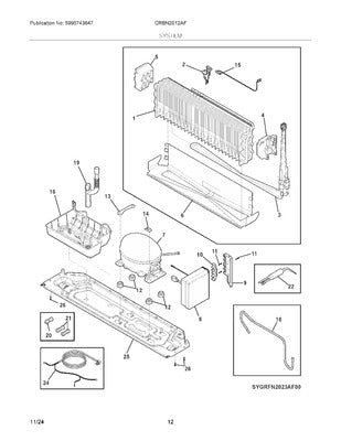 ELECTROLUX 5304536698 DUCT PIPES