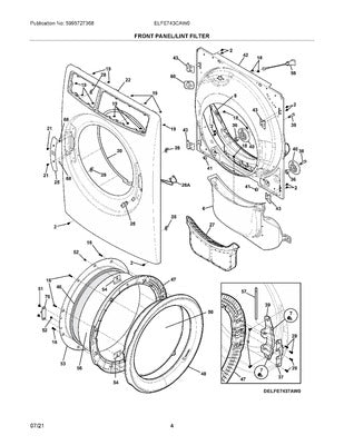 ELECTROLUX 5304505000 WALL BRACKETS & PARTS