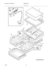 ELECTROLUX 5304536729 WALL BRACKETS & PARTS
