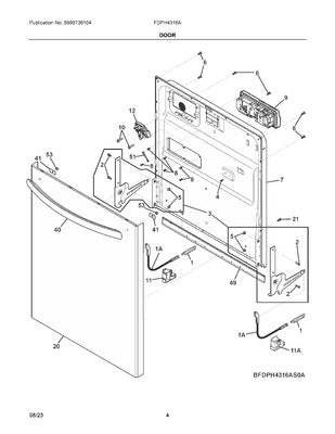 ELECTROLUX 5304521172 WALL BRACKETS & PARTS
