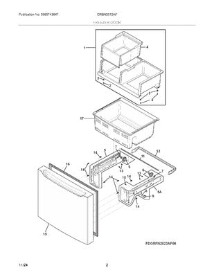 ELECTROLUX 5304536711 AIR CLEANER REPLACEMENT PARTS