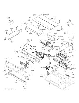 GENERAL ELECTRIC WB27X47970 DISPLAY CONTROL BOARDS