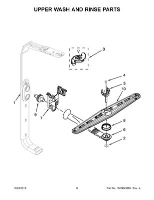 WHIRLPOOL WPW10077863 AIR CLEANER REPLACEMENT PARTS