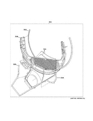 GENERAL ELECTRIC WE16X33649 DUCT MISCELLANEOUS