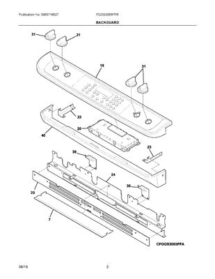 ELECTROLUX 807527002 DISPLAY CONTROL BOARDS