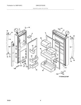 ELECTROLUX 5304529596 WALL BRACKETS & PARTS