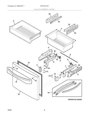 ELECTROLUX 5304534927 DUCT BRACKETS