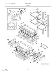 ELECTROLUX 242122204 WALL BRACKETS & PARTS