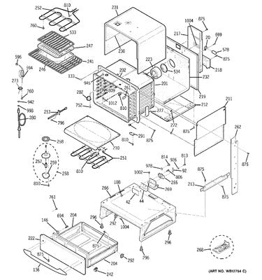 GENERAL ELECTRIC WB44K10008 HEATING ELEMENTS