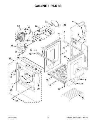 WHIRLPOOL WPW10111888 AIR CLEANER REPLACEMENT PARTS
