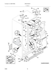 ELECTROLUX 241946709 HINGES, LATCHES, MOUNTING BRACKETS, CLIPS