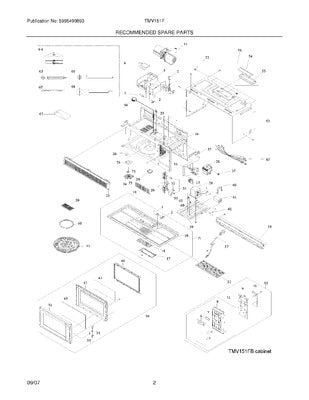 ELECTROLUX 5304456131 AIR CLEANER REPLACEMENT PARTS