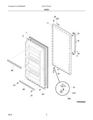 ELECTROLUX 216527813 WALL BRACKETS & PARTS