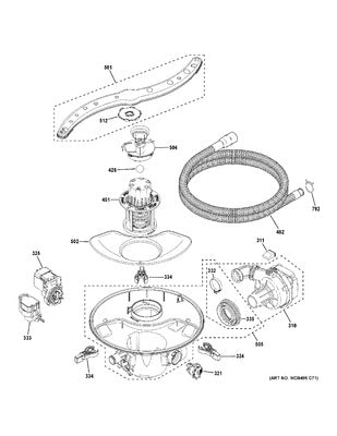 GENERAL ELECTRIC WD22X29042 AIR CLEANER REPLACEMENT PARTS