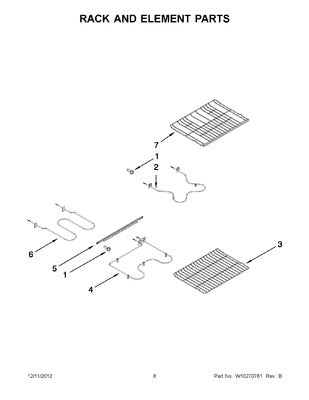 WHIRLPOOL WP7406P428-60 HEATING ELEMENTS