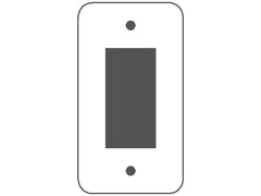 MULBERRY METAL PRODUCTS Mulberry Metal Products 75401 Receptacle Wallplate 1-Gang Princess (5 in x 2.75 in)