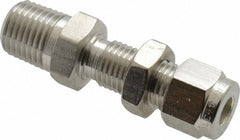 PARKER Parker 4MBC4N-316 Bulkhead Connector 1/4-18 Npt Ss