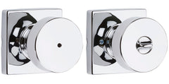 KWIKSET Kwikset 730PSKSQT-26 Pismo Privacy Knob Bright Chrome