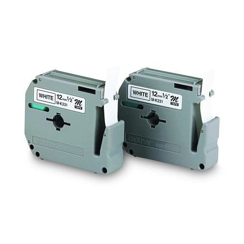 BROTHER Brother BRTM2312PK M Series Tape Cartridges (1/2 in w, 2 Pack)