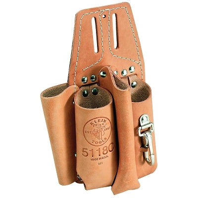 KLEIN TOOLS Klein Tools 5118C Black Leather Tool Pouch for Belts