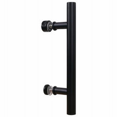NATIONAL HARDWARE National Mfg N700-100 Madison Round Bar Pull 12 in Matte Black