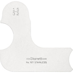 STARRETT Starrett 50644 Radius Gage 15/32 Inch Stainless Steel