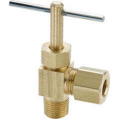 PARKER Parker NV104C-4-4 Angled Needle Valve 1/4 in Brass