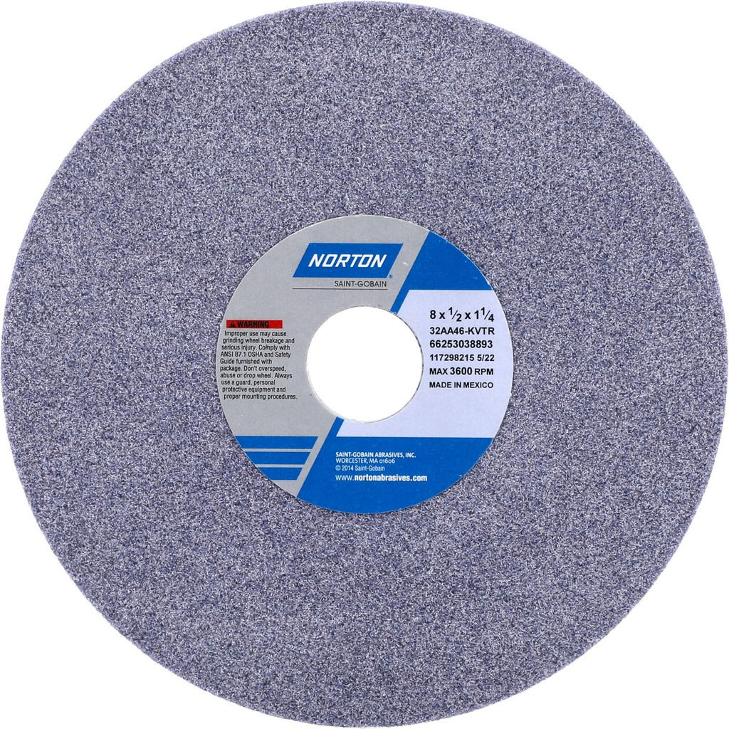 NORTON Norton 66253038893 Surface Grinding Wheel 8in 46 Grit