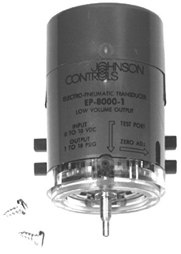JOHNSON CONTROLS Johnson Controls EP-8000-3 Electro-Pneumatic Transducer, Low-Volume Output