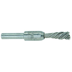 Pferd 83283 Singletwist Knot End Brush 1/4 In Dia Stainless Steel Wire 0.006 In 20000 RPM