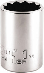 PROTO Proto J5432N 1 Inch 12-point 1/2 Drive Hand Socket