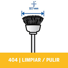 Dremel 404-02 Nylon Bristle Brushes (4 Pack)