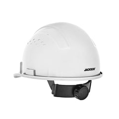 Jackson Safety 20200 Advantage Front Brim Hard Hat Non-Vented 4-pt. Ratchet Suspension White