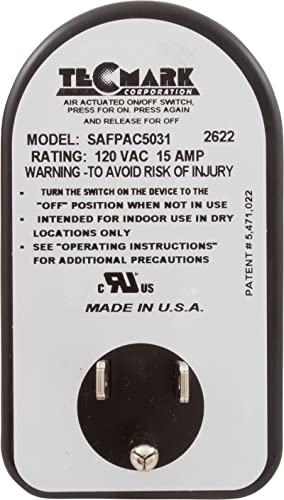 TECMARK Tecmark SAFPAC5031 On/Off Switch 15A 115V Wall Mount