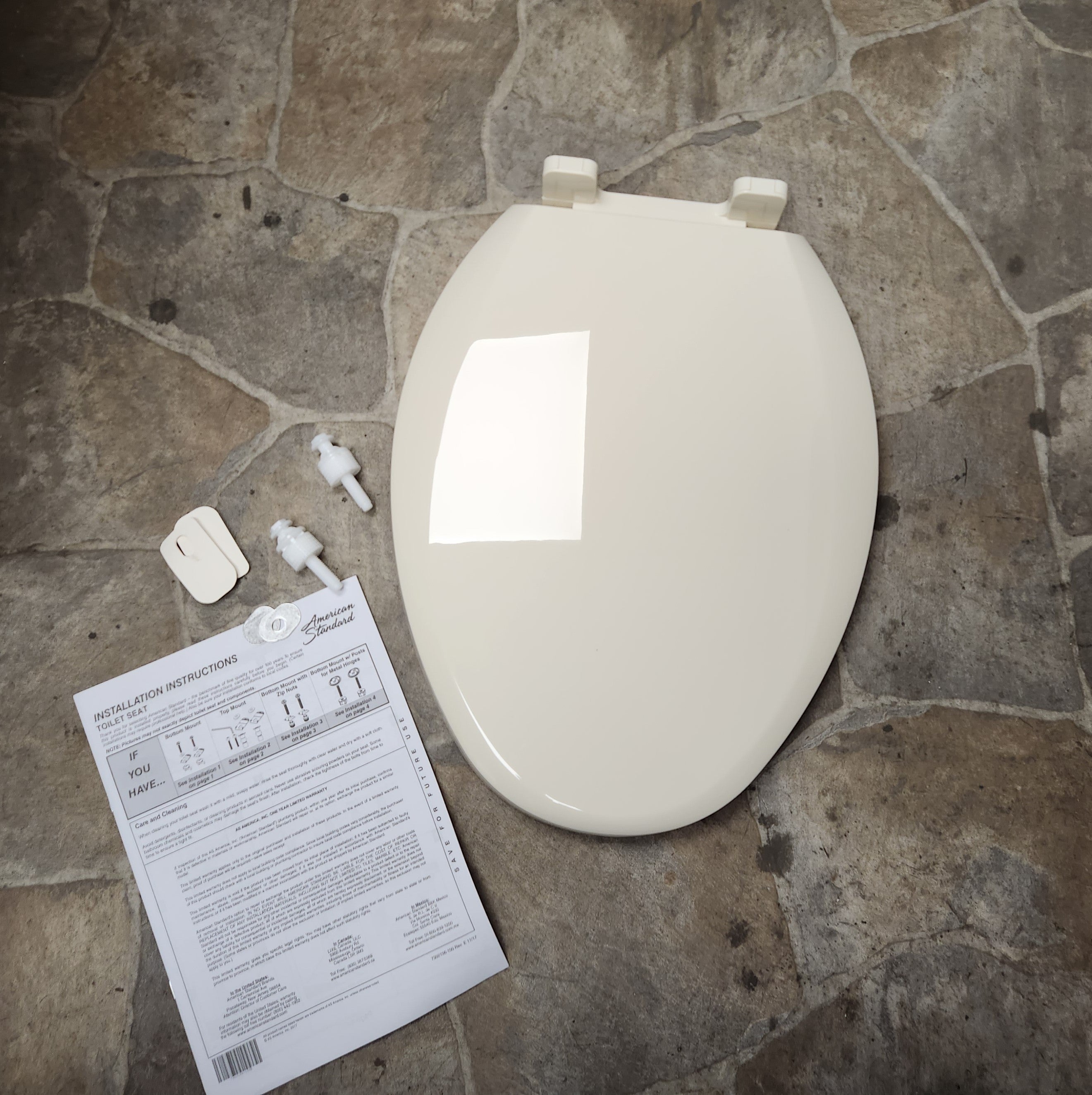 AMERICAN STANDARD American Standard 5257A.65BL.021 Elongated Toilet Seat Slow Close Bone