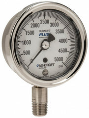 ASHCROFT Ashcroft 94234XLL Pressure Gauge 0-5000 Psi 2.5in Dial