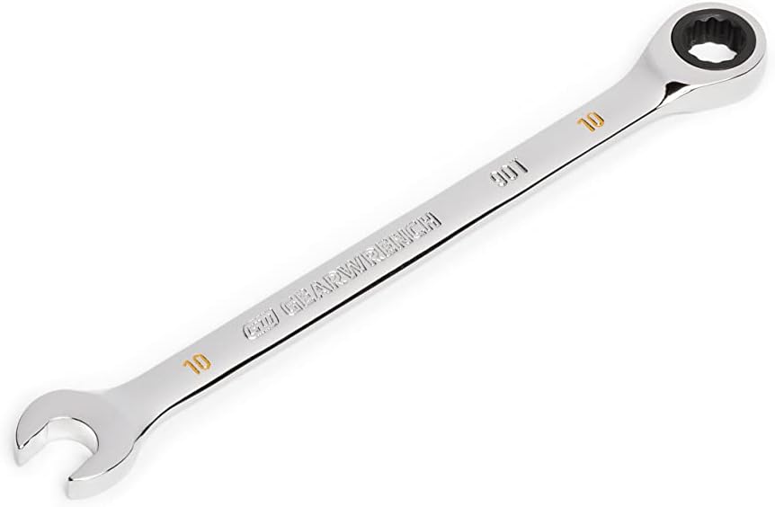 GEARWRENCH GEARWRENCH 86910 10mm 4 Degree Swing Arch 12 Point Ratcheting Combination Wrench