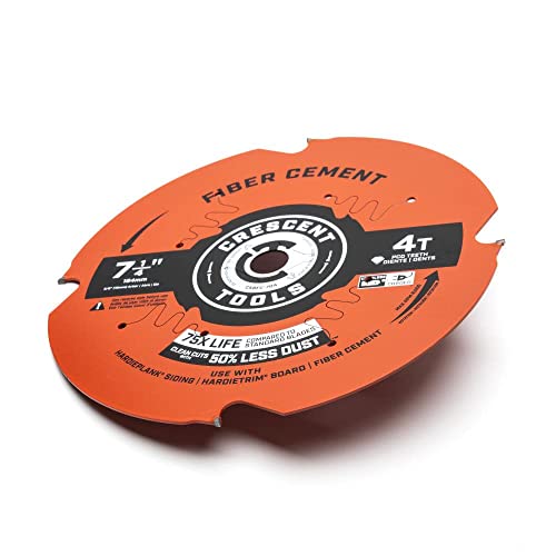 CRESCENT Crescent CSBFC-704 Circular Saw Blade 7-1/4 inch 4 Tooth Fiber Cement