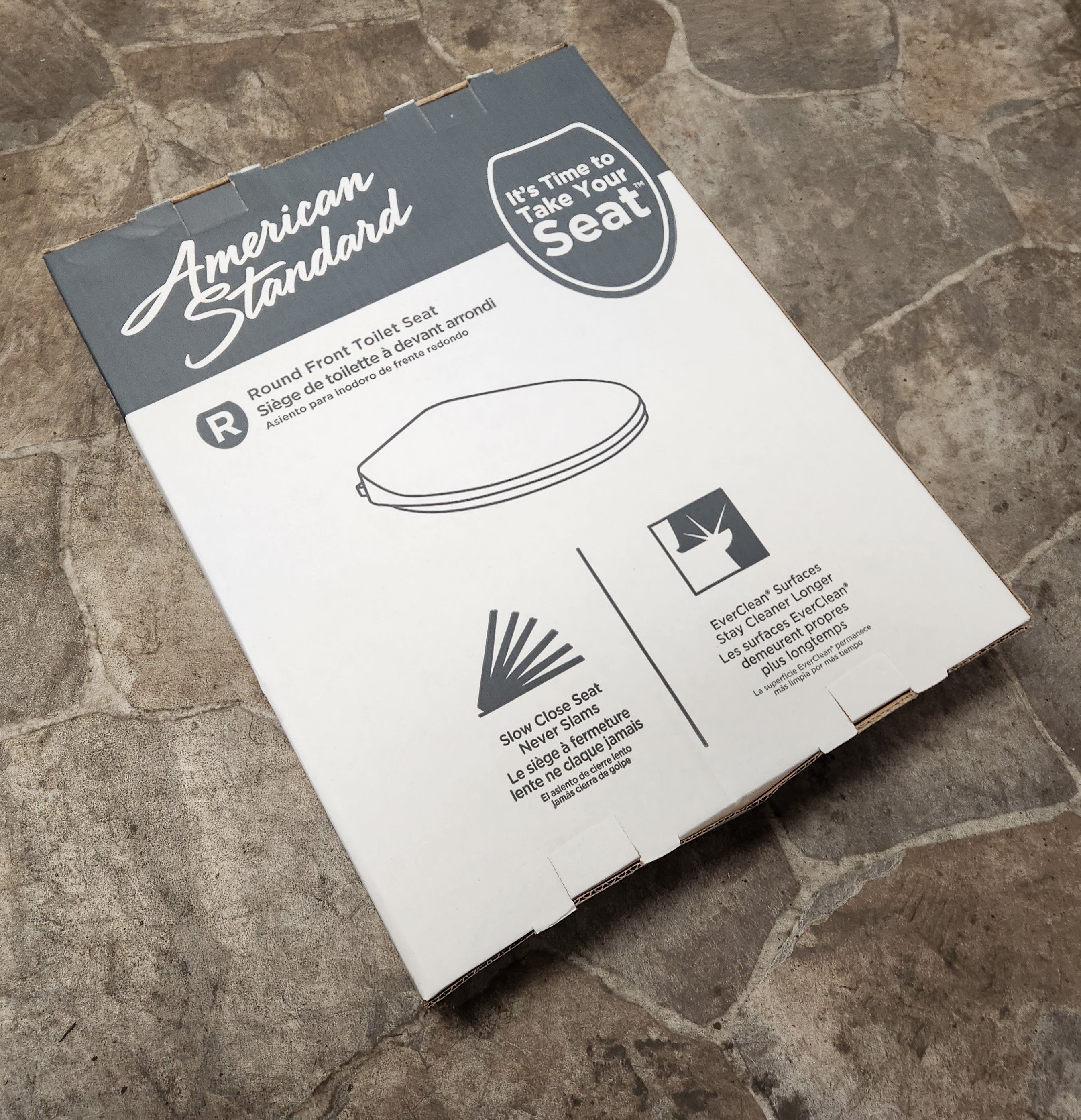 AMERICAN STANDARD American Standard 5259B65BL.020 Mainstream Round Front Slow Close Toilet Seat, White