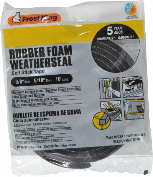 FROST KING Frost King R538H Foam Tape Weatherstripping 10ft X 3/8in