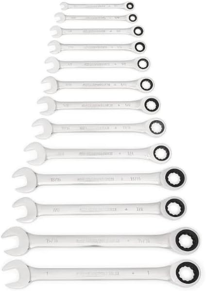 GEARWRENCH Gearwrench 9312 13 Pc. 12 Pt. Ratcheting Combination Wrench Set, SAE
