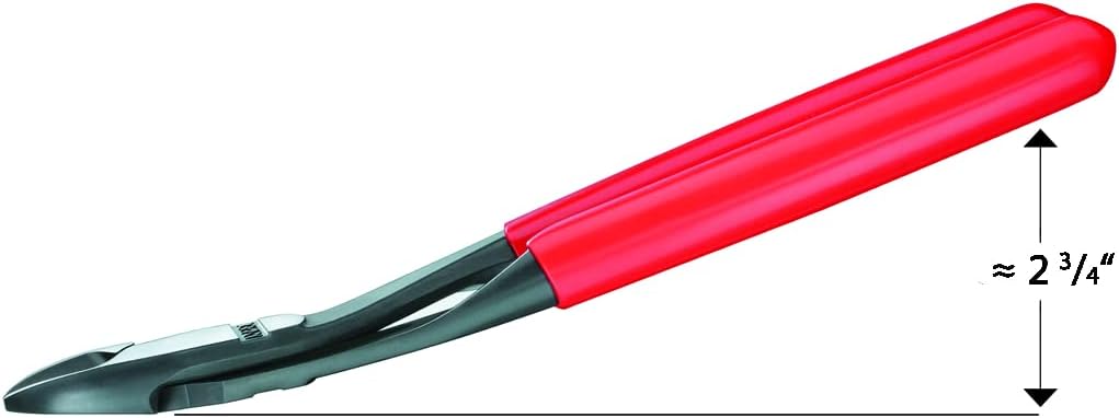 KNIPEX Knipex 74 21 200 High Leverage Angled Diagonal Cutters 8 Inch Plastic Coated