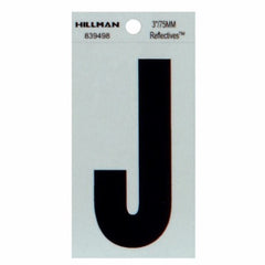 HILLMAN Hillman Fasteners 839498 Reflective Adhesive Letter J 3in