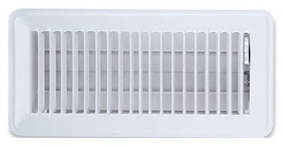 AMERICAN METAL PRODUCTS American Metal Products 413W4X10 White Floor Register