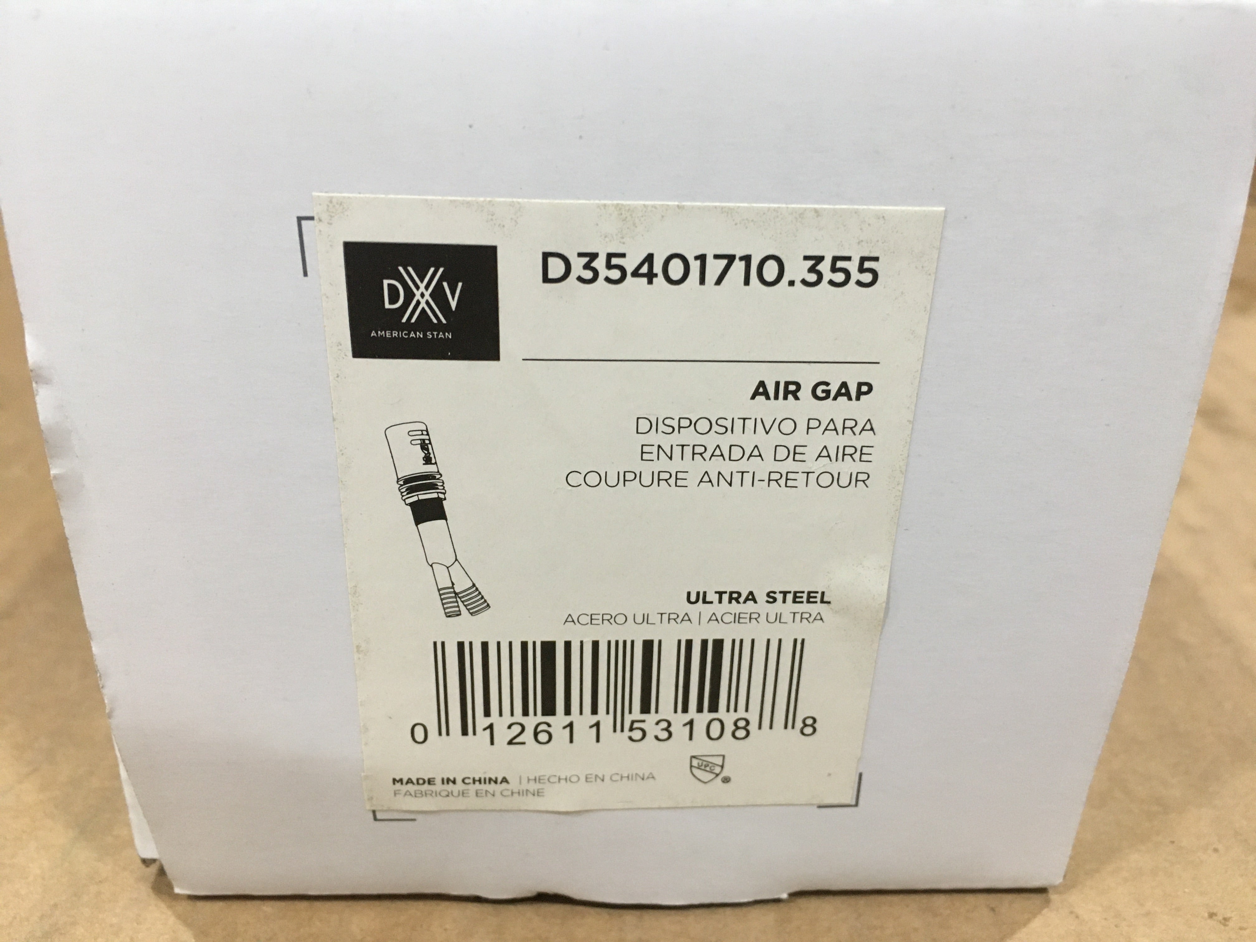 AMERICAN STANDARD American Standard D35401710.355 Dxv Air Gap Ultra Steel