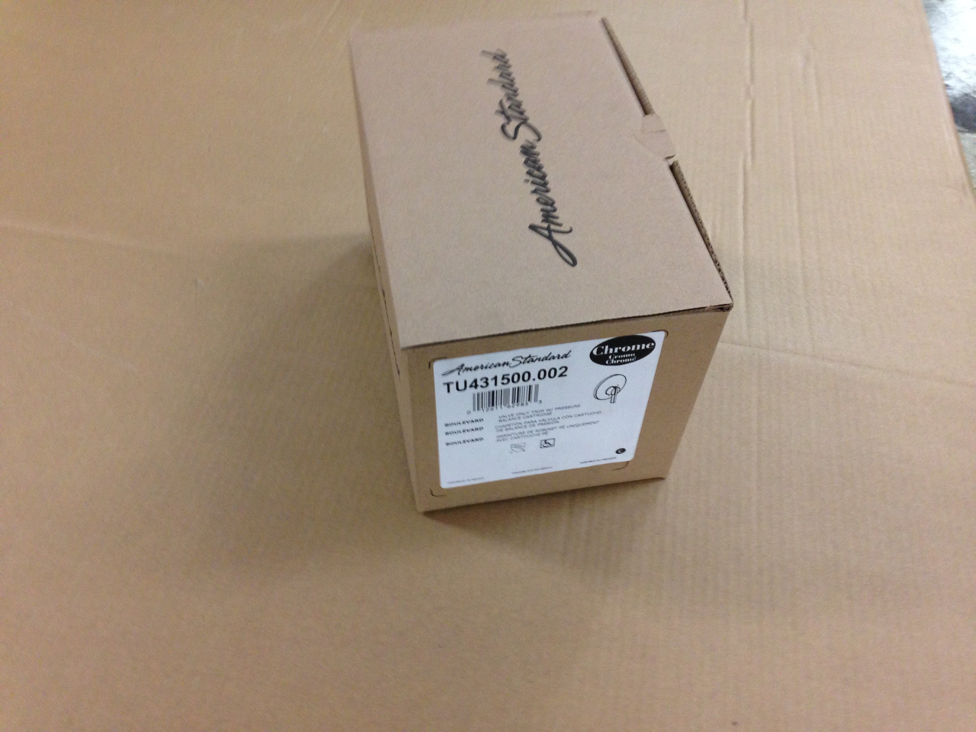 AMERICAN STANDARD American Standard TU431500.002 Boulevard Valve Only Trim With Pressure Balance Cartridge Chrome