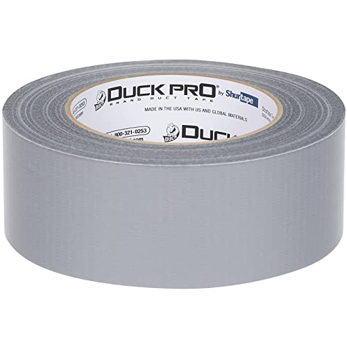 SHURTAPE Shurtape 105449 Duck Pro Utility Grade Co-Extruded Cloth Duct Tape 48mm x 60yd 1 Roll